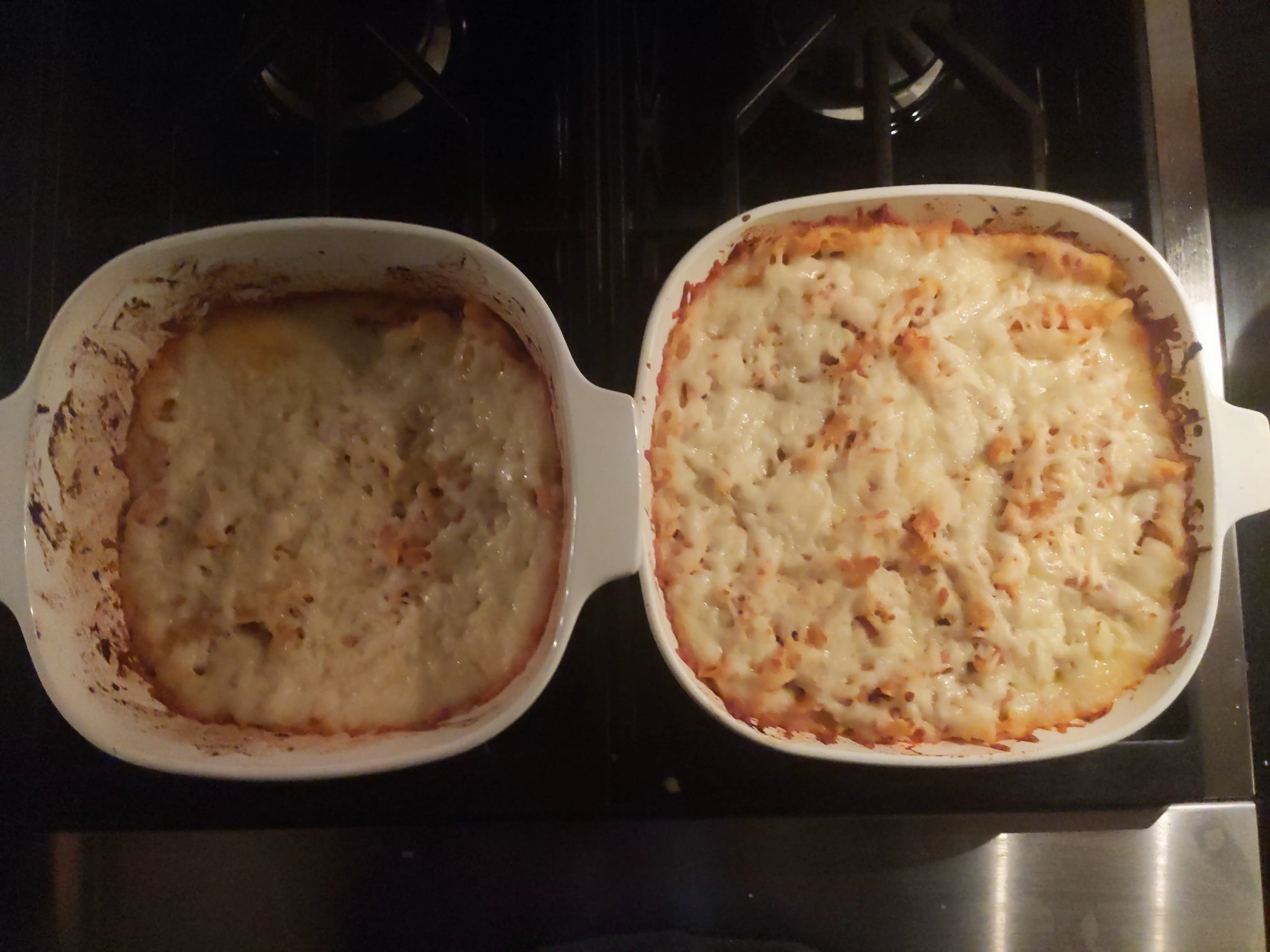 baked mostaccioli on stove